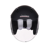 Motorcycle Scooter Half Open Face Helmet Dual Lens Anti-Fog Ridng Protective