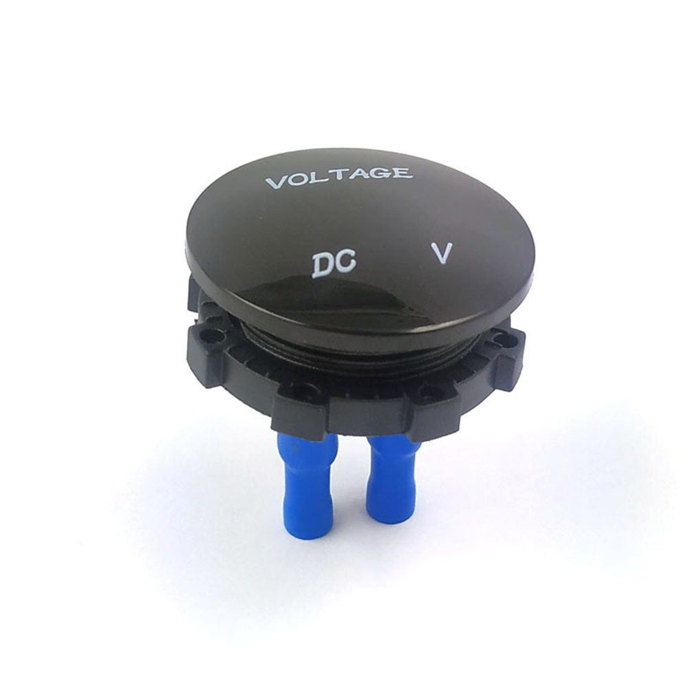 12-24V Mini LED Digital Voltmeter Waterproof Color Display Voltage Tester Monitor Modification for Car Motorcycle ATV Truck - Auto GoShop