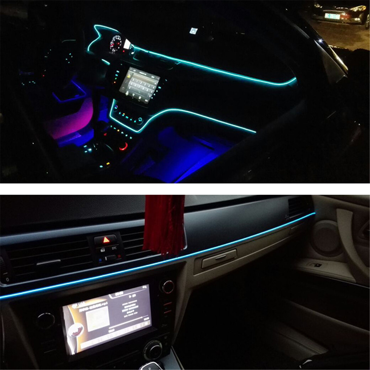 12V Cold Lights Flexible Neon Light 1/2/3/5 Meters Strip Atmosphere Decor Lamp Protect Eyesight - Auto GoShop