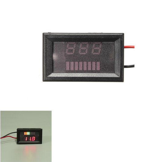 DC 12V36V48V Rectangle Digital Display Volt Meterr Meter for Motorcycle Car Boat