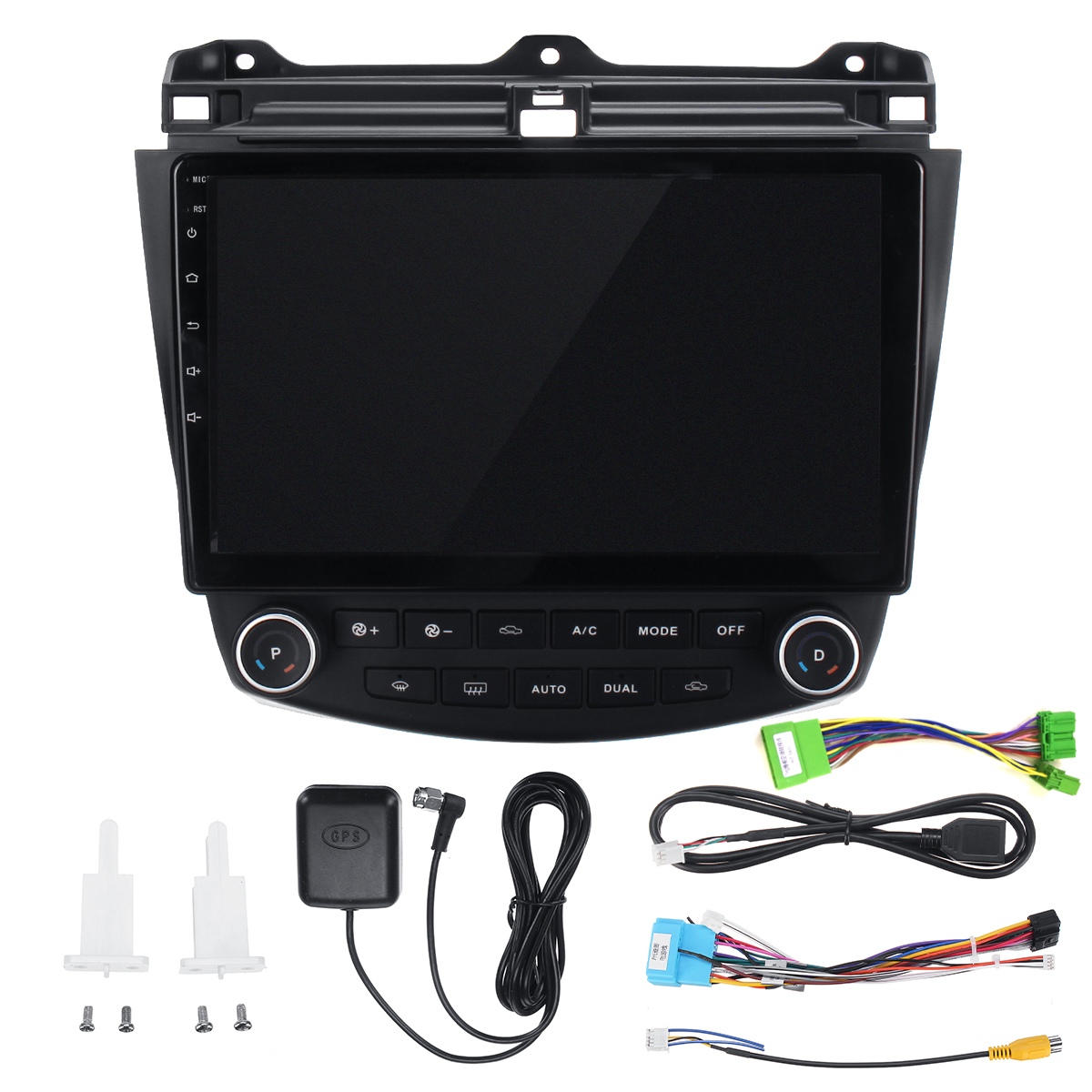 YUEHOO 10.1 Inch 2 DIN for Android 9.0 Car Stereo 4+32G Quad Core MP5 Player GPS WIFI 4G AM RDS Radio for Honda Accord 2003-2007