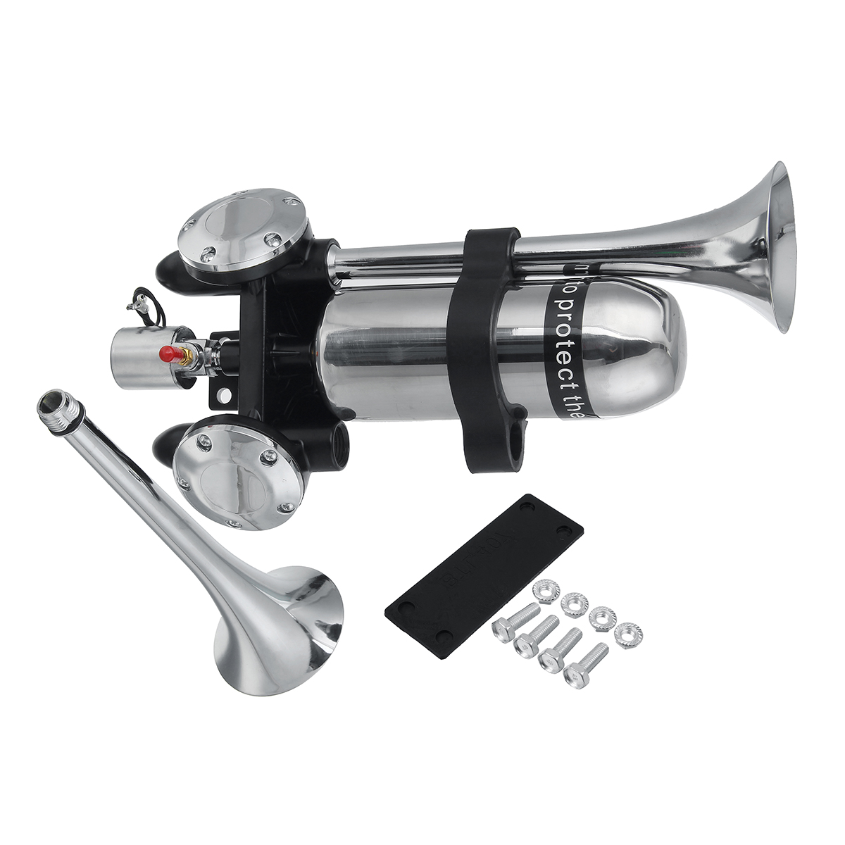 12V/24V 300DB Dual Trumpet Air Horn Super Loud for Car Van Boat Pickup Universal