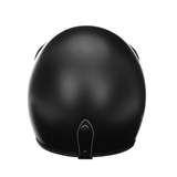 Motorcycle Safety Helmet Half Face with Visor Matte Black M/L/XL/XXL Universal - Auto GoShop