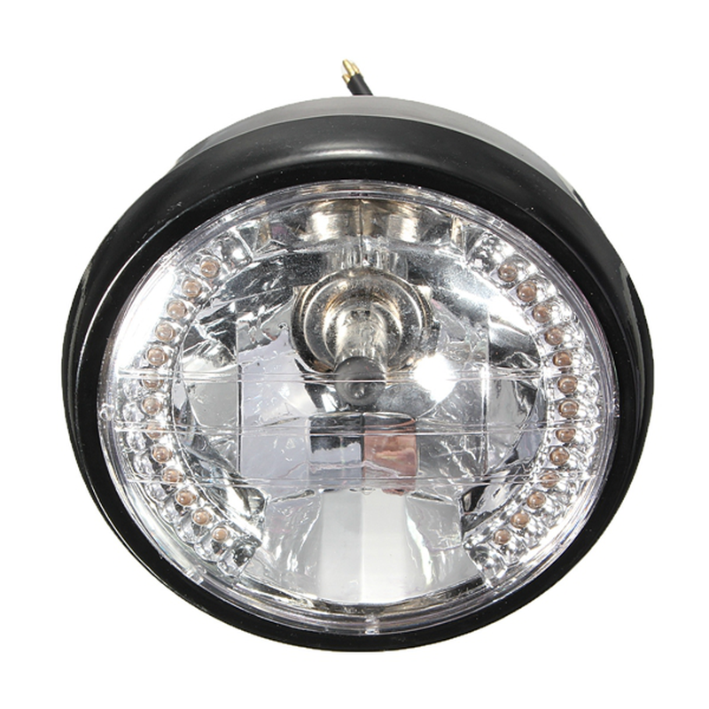 7 Inch H4 35W Halogen Headlights with LED Turn Signal for Motorcycle Car