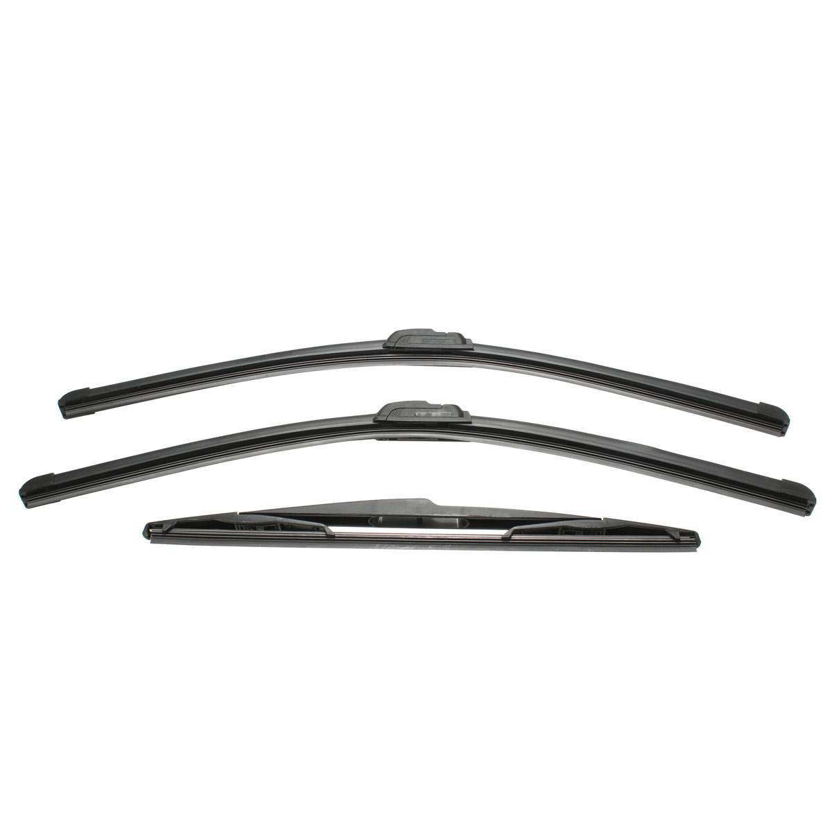 3Pcs Front and Rear Side Windscreen Window Wiper Blades for Peugeot 206 98-10