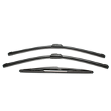 3Pcs Front and Rear Side Windscreen Window Wiper Blades for Peugeot 206 98-10