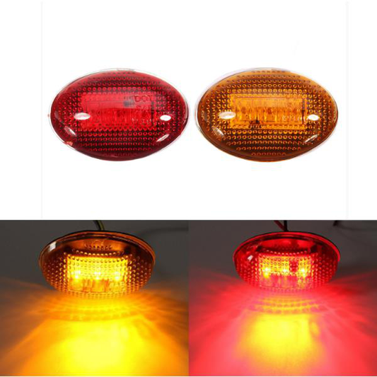 Yellow Red Clear Lens LED Side Marker Lights for Ford F-350 Series Pickup Kit - Auto GoShop