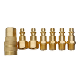 17Pcs/Set 1/4Inch NPT Quick Connector Adapter for Pneumatic Working Tool Accessorie - Auto GoShop