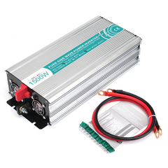 1500W DC12V to AC110V/220V Pure Sine Wave Power Inverter LED Display off Grid