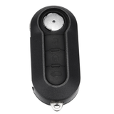 Car 3 Buttons Remote Flip Key Cover Case Shell W/ Blade & Battery for Fiat 500