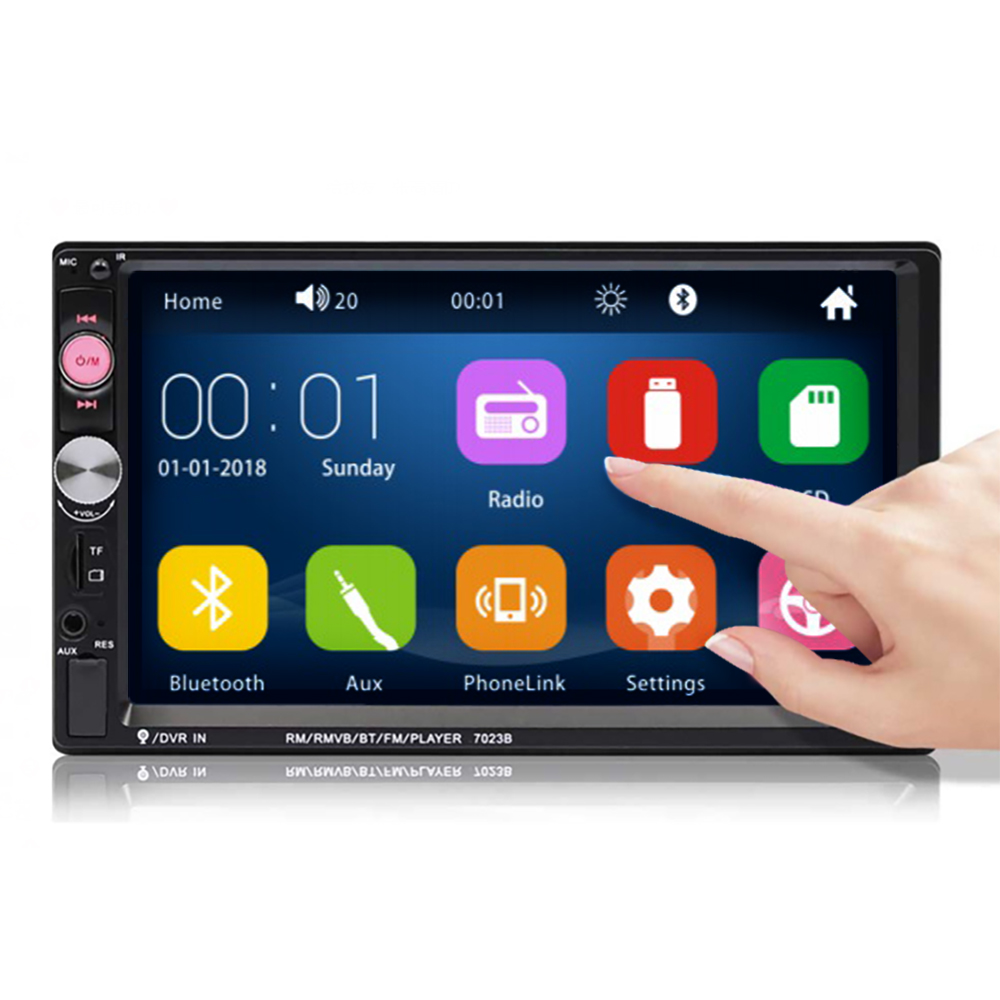 Imars 7023B 7 Inch 2 DIN Car MP5 Player Stereo Radio FM USB AUX HD Bluetooth Touch Screen Support Rear Camera - Auto GoShop
