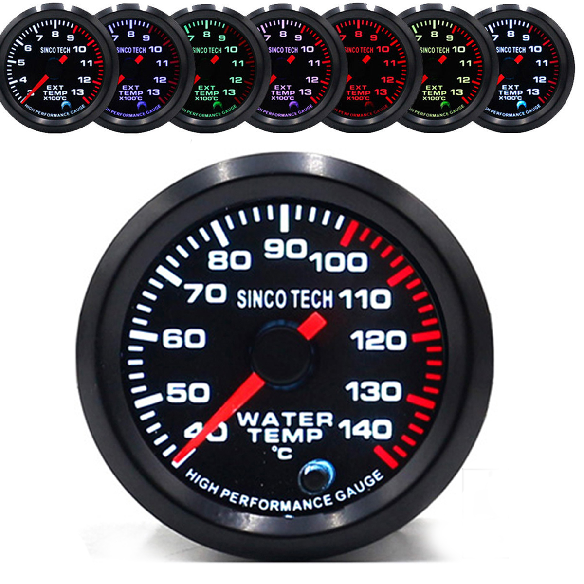 Racing Car Turbo/Boost/Egt Exhaust/Temp/Oil Pressure Gauge Meter 7 Colors