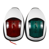 Pair LED White 12V Marine Boat Yacht Starboard Port Bow Navigation Signal Lights Lamps