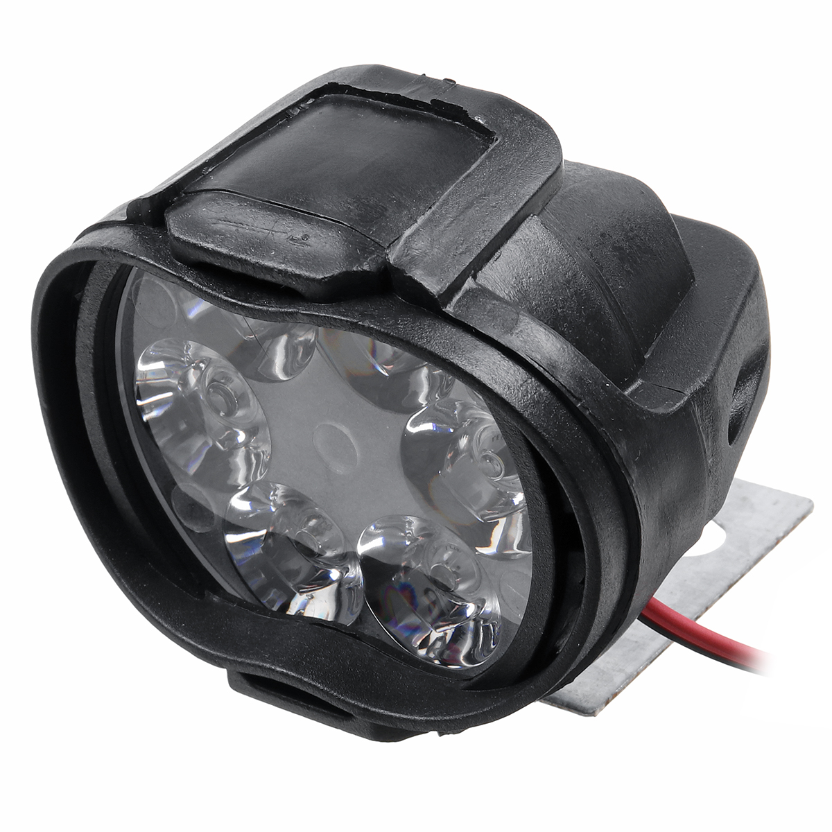 Pair 12-80V 10W 6 LED 1500LM Headlight Retrofit Spotlight External Waterproof for Motorcycle Scooter