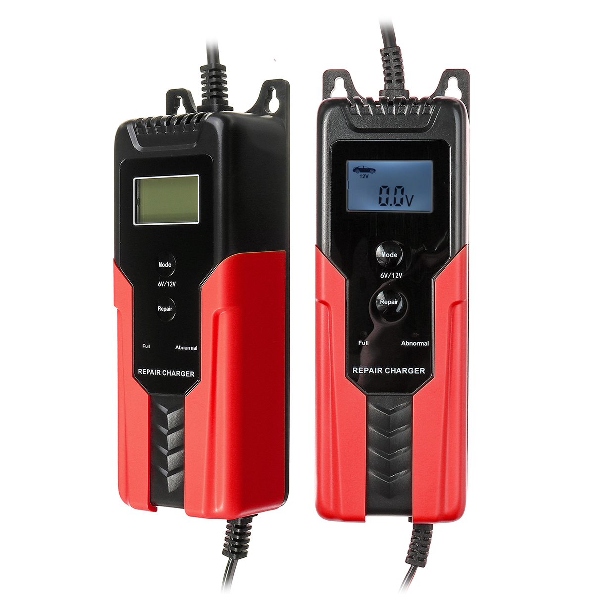 Intelligent LCD Display Battery Charger Automatic Pulse for 6V/12V Lead-Acid for Car Motorycle Boat