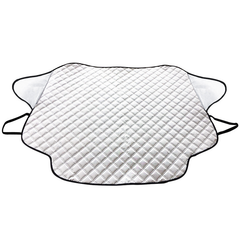 Silver Car Windshield Snow Cover Sun Shade Protector with Magnets for Crvs Trucks Suvs Rvs
