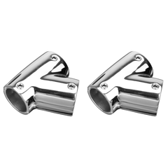 60° 316 Stainless Steel Railing Handrail Pipe Tube Connector Marine Boat Yacht Clamp