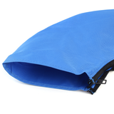 Blue 3 Bow 600D Bimini Top Boot Cover Marine Boat Shade Canopy Yacht Roof Tarpaulin Dust Cover with Zipper