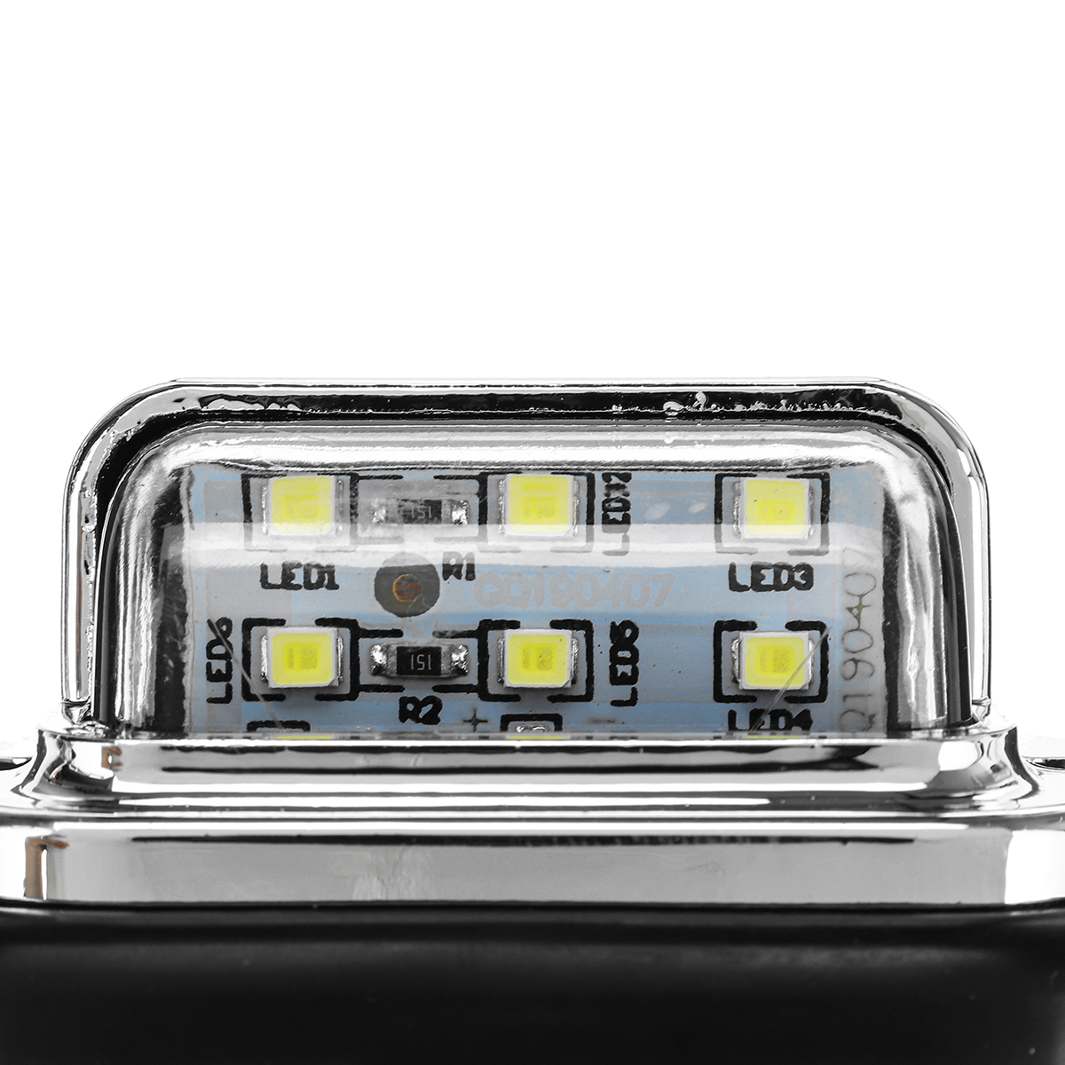 2PCS 10-30V 12V 24V 6 SMD LED License Plate Tag Lights Lamps for Boat Truck SUV Trailer Truck Trailer VAN Caravan Universal