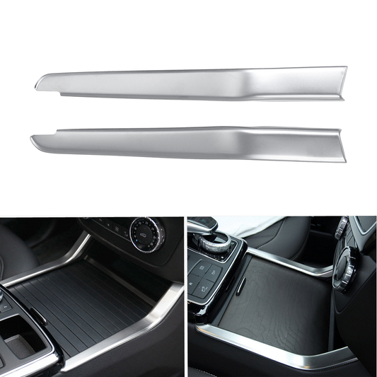 2PCS Console Water Cup Holder Cover Trim for Mercedes GL X166 ML W166 2012-2015
