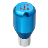 Universal Car 5 Speed Aluminum Alloy Gear Shift Knob with 8Mm/10Mm/12Mm Adapter