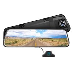 AZDOME AR08 FHD 1080P Dash Cam Streaming Media Full-Screen Touching Car DVR ADAS Dual Lens Night Vision Auto Video Recorder with Rear View Camera - Auto GoShop