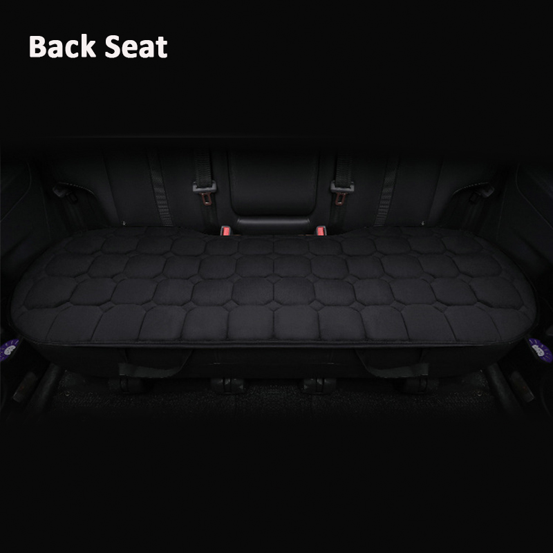 Plush Car Seat Cover Winter Warm Front/Back Backrest Cushion Pad Protector Mats - Auto GoShop