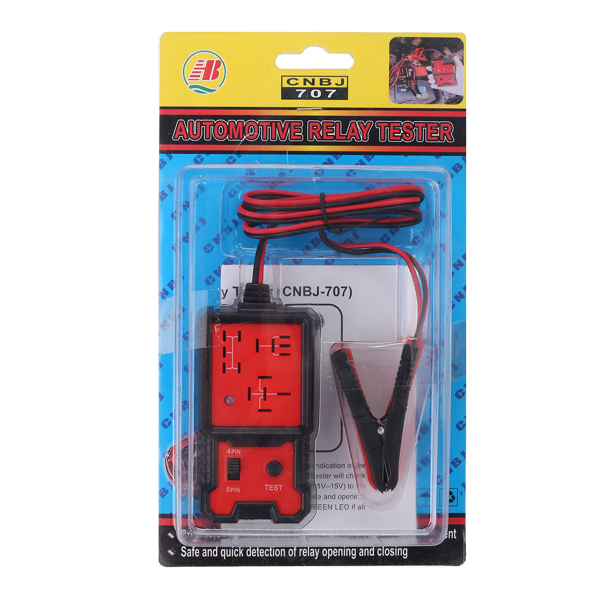 Universal 12V Relay Tester Electronic Testing Tool for Car Auto Battery Checker 4 PIN 5 PIN Diagnostic Tool