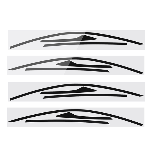 Car Door Side Window Sticker Decal Trim for Honda Civic Sedan 4 Door 2016 - 2018 - Auto GoShop