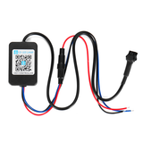 8PCS Motorcycle Bluetooth App LED Light Strip Kit Remote Control Flashing Lamp