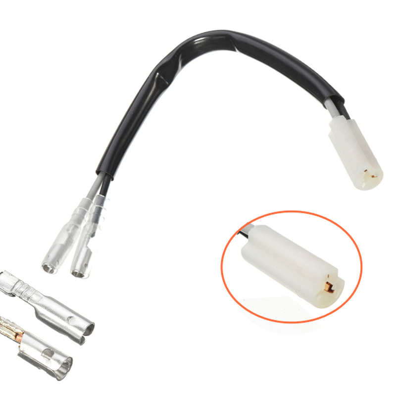 Pair Turn Signal Wiring Adapter Plug for Suzuki GSX 6GSXR 600 750 1300R K1 K3 K4 K5 K7 K9