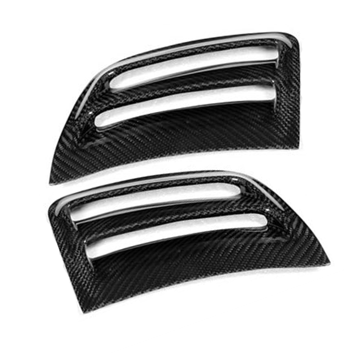 Car Bumper Carbon Fiber Air Vent Duct Cover for Benz W204 C63 AMG 08-11