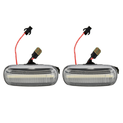 Dynamic Flowing LED Side Indicator Repeaters Lights Dual Color for Audi A3 S3 A4 S4 A6 S6