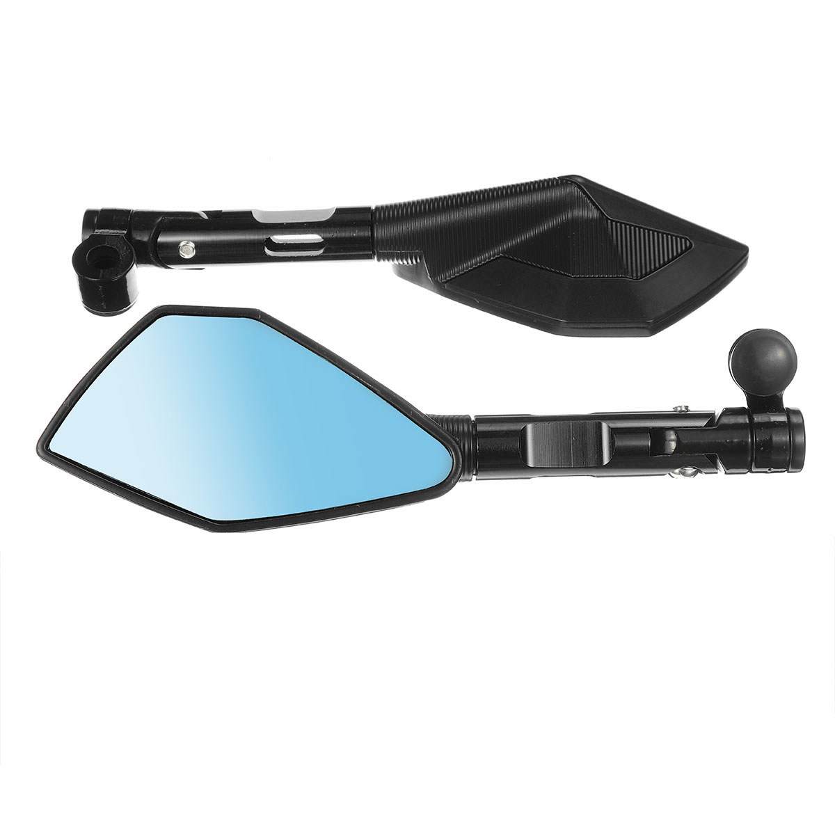 360° Rotating Motorcycle Rear-View Mirrors Aluminium Alloy Universal