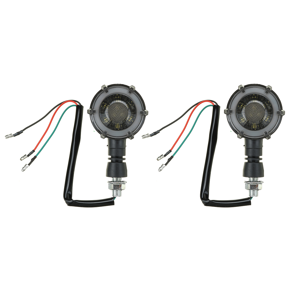2Pcs Water Flowing Motorcycle LED Turn Signal Blinker Light Flasher Lamp Accessories - Auto GoShop