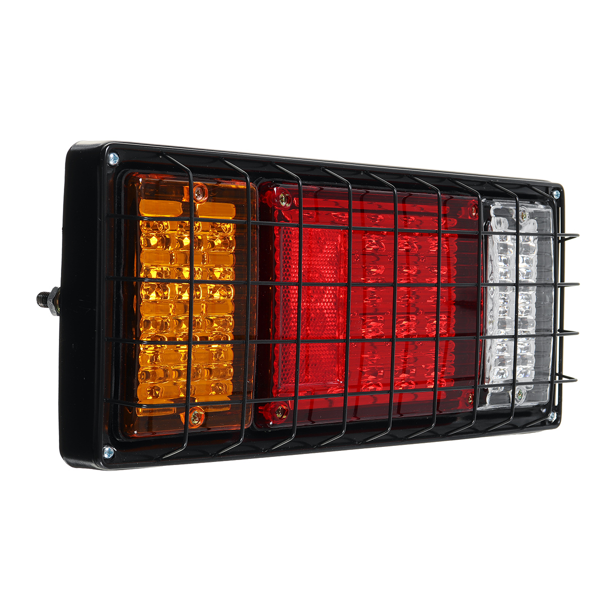 2Pcs 12V 40 LED Tail Lights Replacement Lamp Red Yellow White for Trailer Caravan Truck Boat