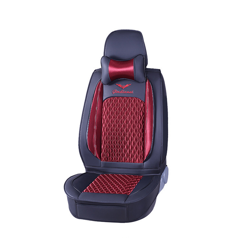 5D Car Seat Cover Breathable PU Leather Full Surround Universal Seat Protector Set - Auto GoShop