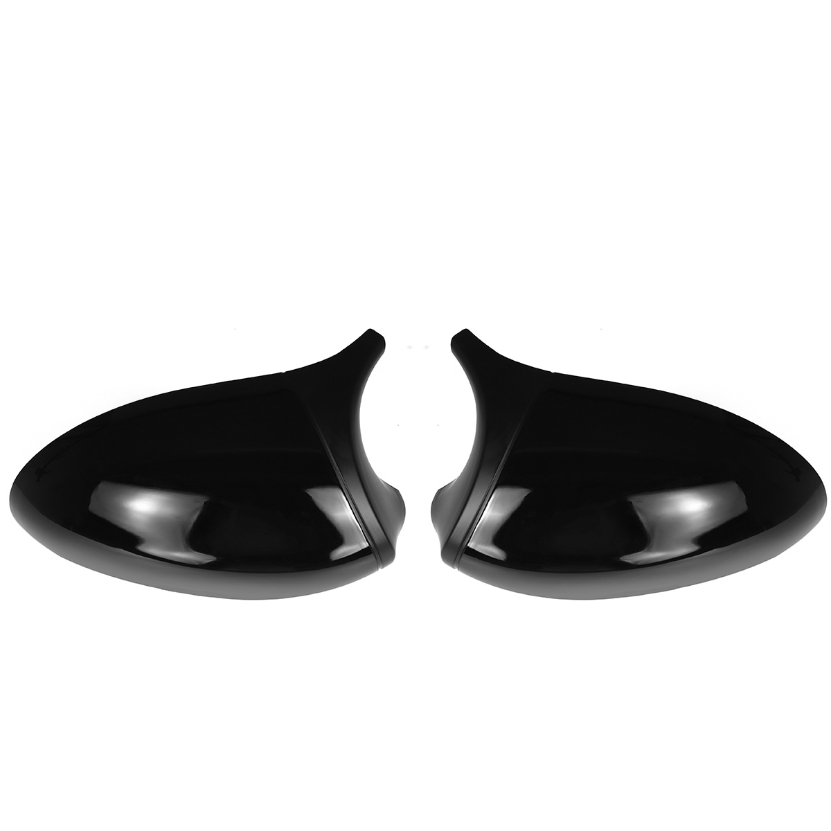 1 Pair M3 Style Mirror Cap Cover Gloss Black for BMW 3 Series E90 E91 E92 E93 - Auto GoShop
