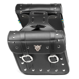 Pair PU Leather Motorcycle Side Tool Bag Luggage Saddlebags Universal