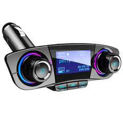 ACCNIC LED Hands Free Wireless Bluetooth4.0 FM Transmitter Aux Modulator Car Auto Audio MP3 Player Dual USB Charger - Auto GoShop