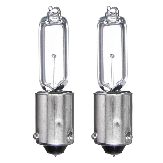 2Pcs 1156 BAY9S H21W Halogen Car Side Marker Light Brake Indicator Signal Bulb DC 12V 250LM White