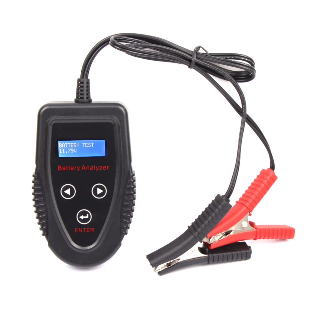 FOXSUR 12V 7V-15V LCD Battery Tester Analyzer Digital Motorcyclce Car Gel AGM WET CA SLA CCA IR SOH Batteries Professional Diagnostic Tool