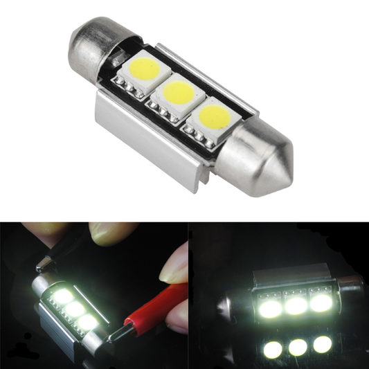 39Mm 5050 3SMD Canbus Error Free Double Shape Car White LED Light Bulb