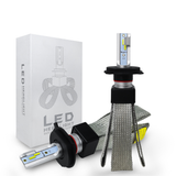 Roadsun™ 2Pcs 12V 24V T8 LED Light Bulb H4/HB2/9003/9005/HB3/H10 White Headlights 60W 6000Lm COB Headlamp Auto Fog Lamp - Auto GoShop