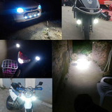 2PCS Motorcycle LED Spotlight External Light Universal Electric Vehicle Spotlight