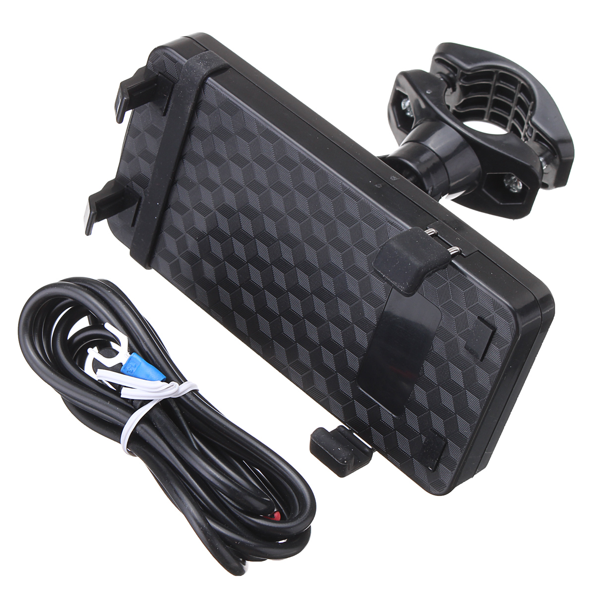 Universal Motorcycle USB Charging Mount GPS Phone Cradle Stand Holder Bracket