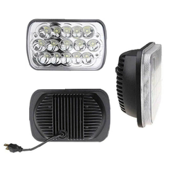 7 Inch 45W Square Headlights LED Work Lights Waterproof Hi-Lo Sealed Beam for Jeep