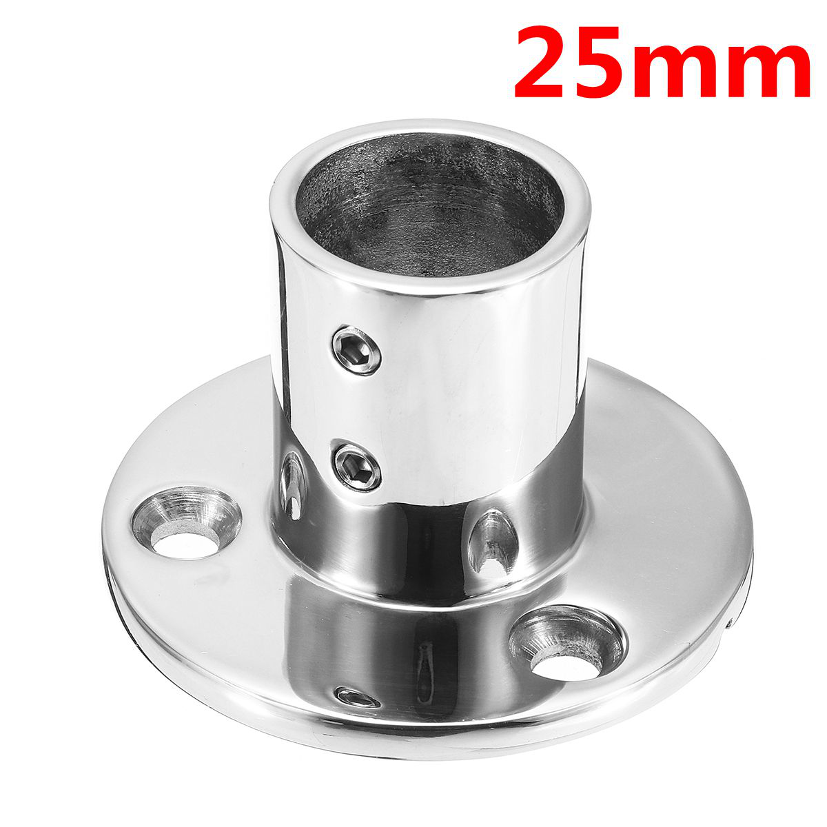 90° Railing Handrail Pipes Base Support Fittings 316 Stainless Steel Marine Boat