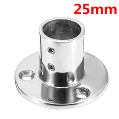 90° Railing Handrail Pipes Base Support Fittings 316 Stainless Steel Marine Boat