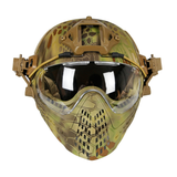 Wosport CS Army Tactical Helmet with Mask Motorcycle Hunting Riding Outdoor - Auto GoShop